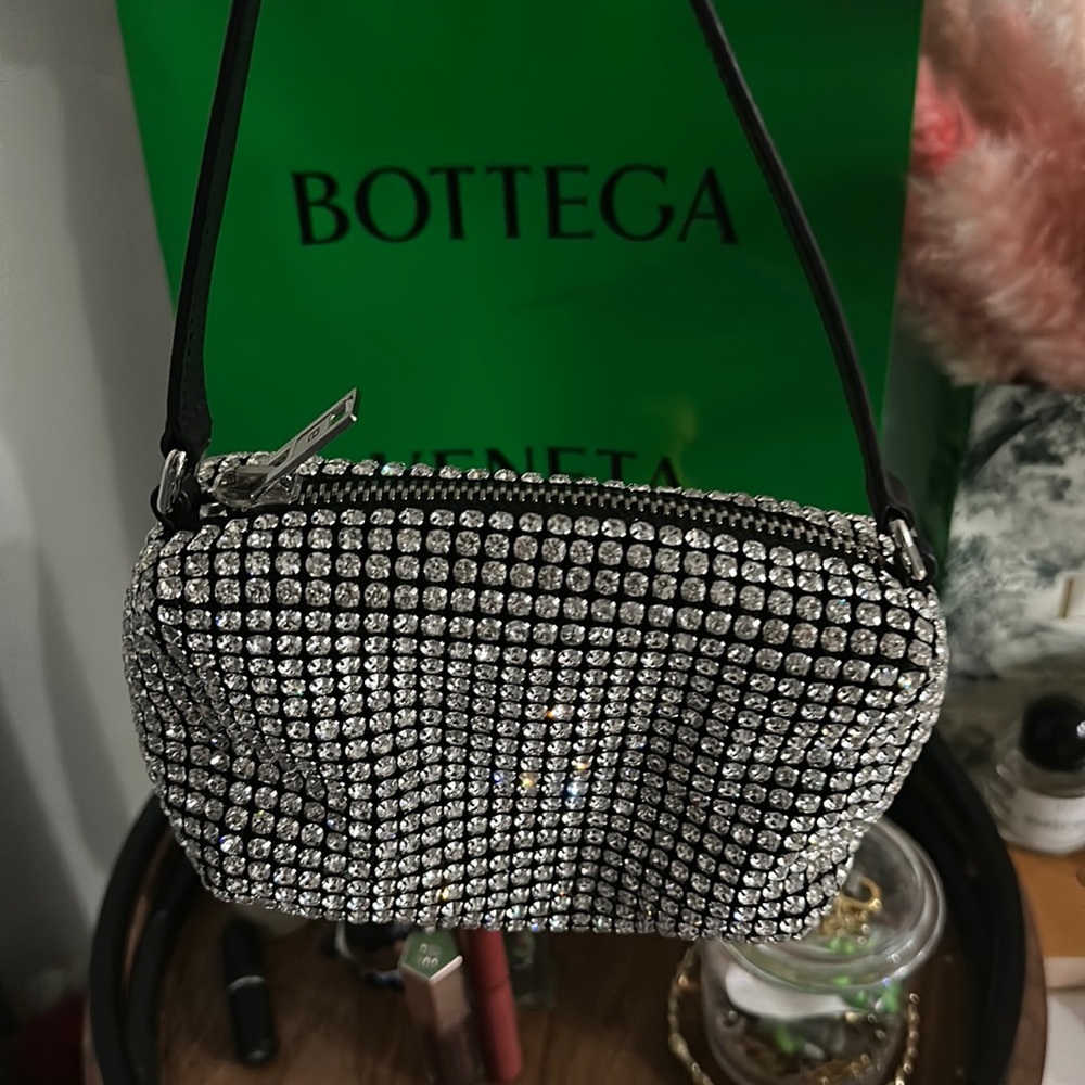 Alexander Wang crystals clutch !